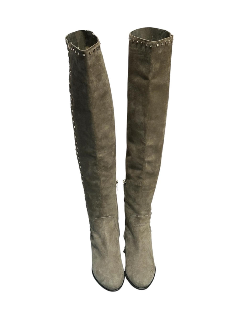 Y2K Jimmy Choo Harlem Knee High Suede Leather Boots 37